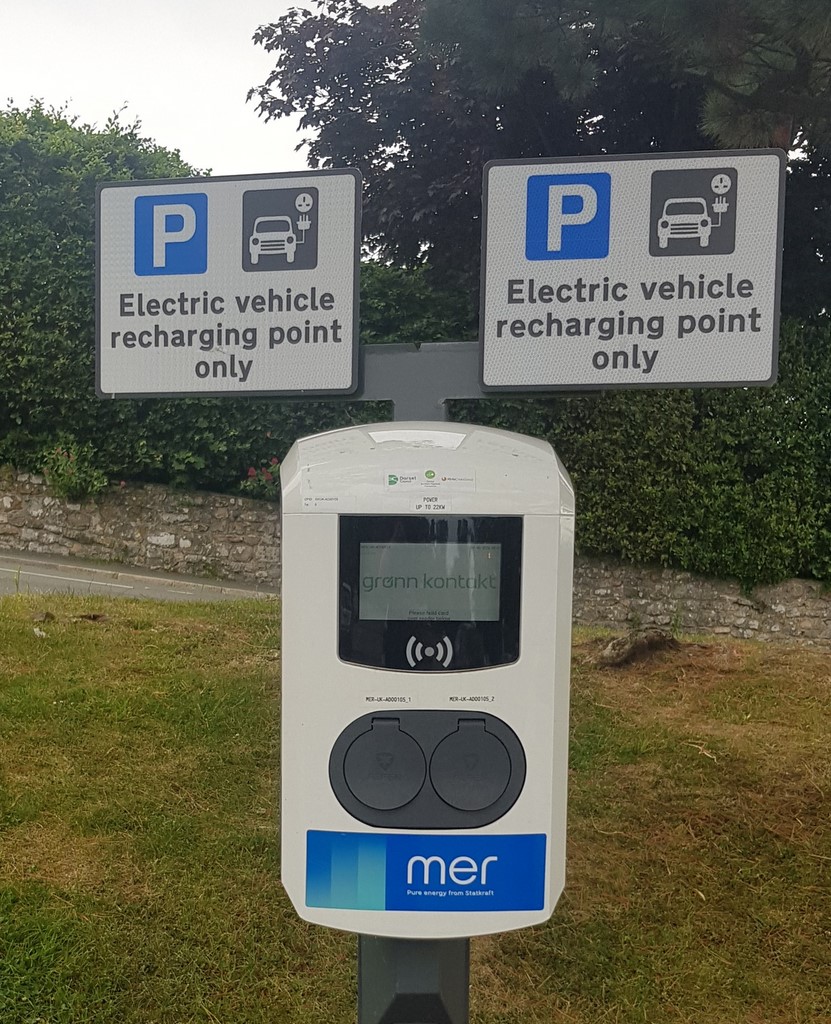 Electric car charging in Lyme Regis