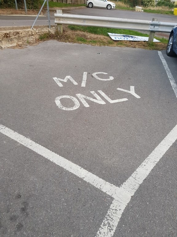 Free Motor Cycle Parking at Woodmead Car Park