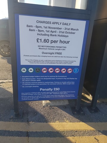 charges for Monmouth Beach car park