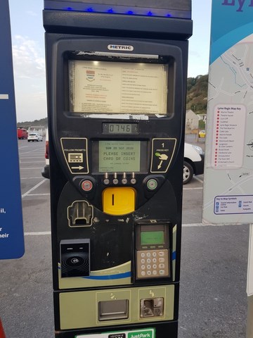 Charmouth Road Car Park Lyme Regis Machine